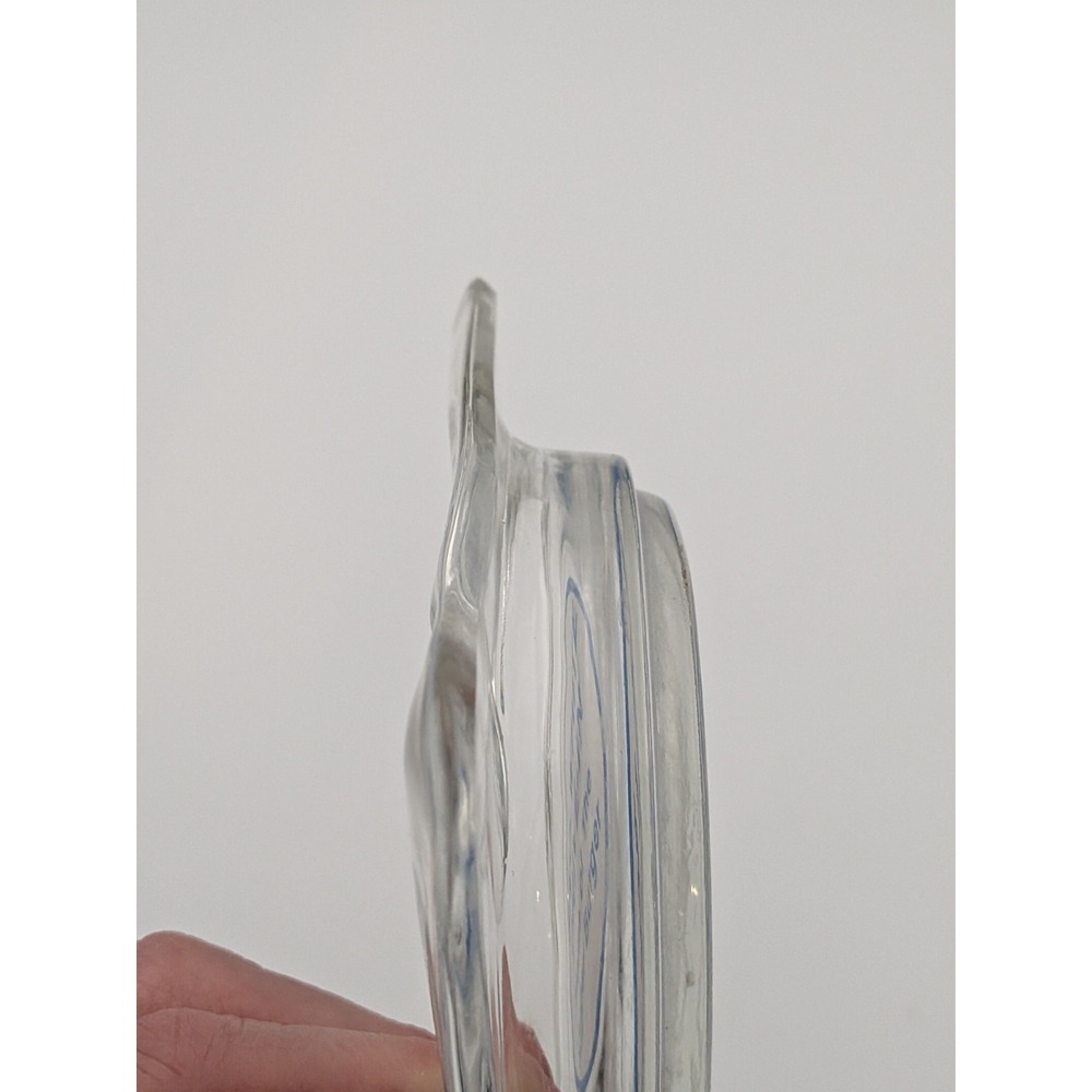 Very Rare Sno-White Drive-In Blue & White Glass Ashtray, Mid-century - Picture 9 of 14